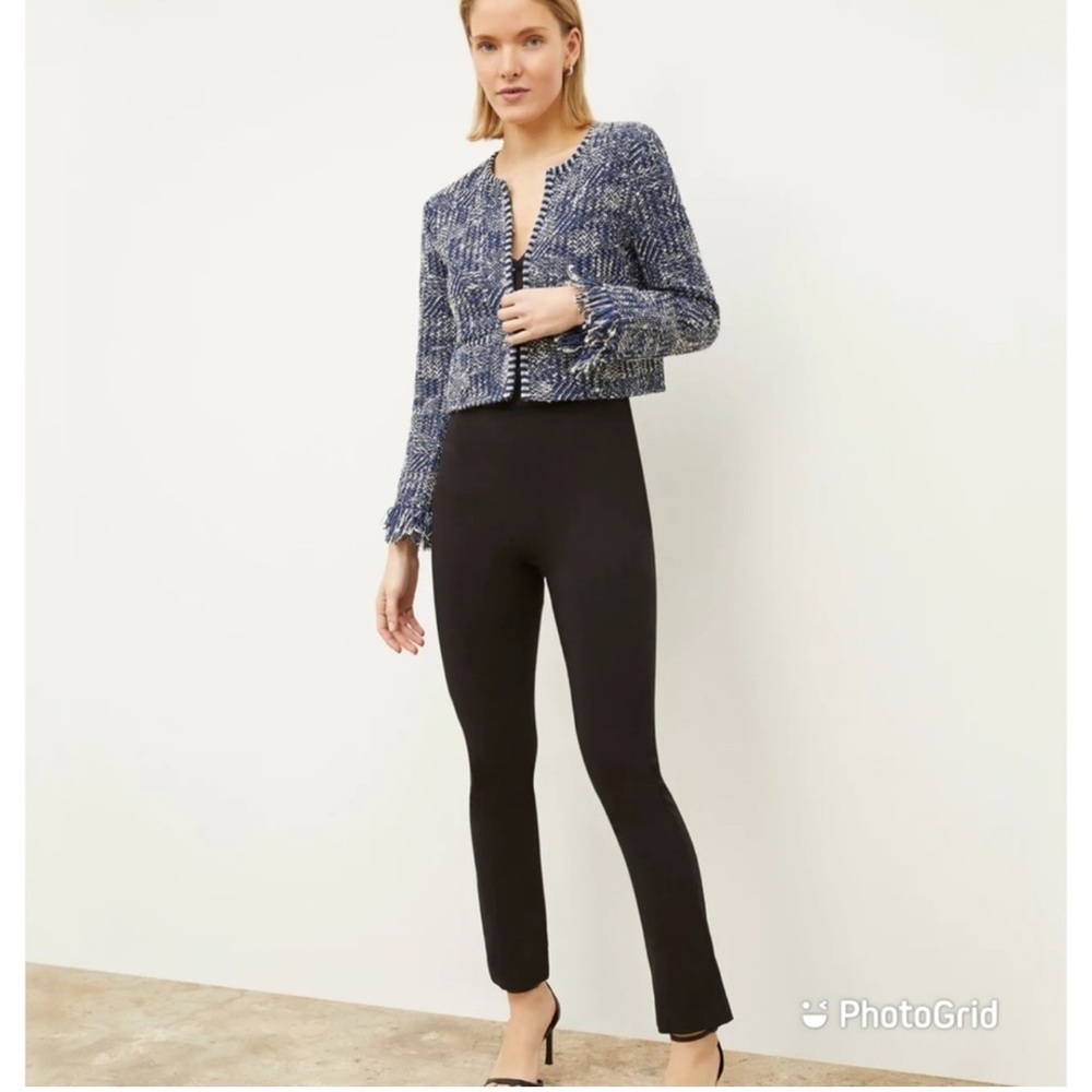 MM Lafleur Black Straight Leg Dress Pants pull on straight size 12